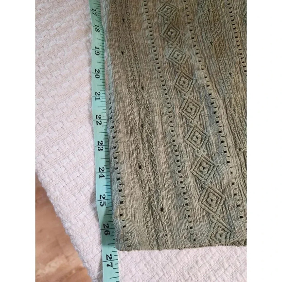 NWT BUCKETLIST Suspender Pants in Olive Lace Eyelet Wide Leg Overalls - Picture 6 of 9